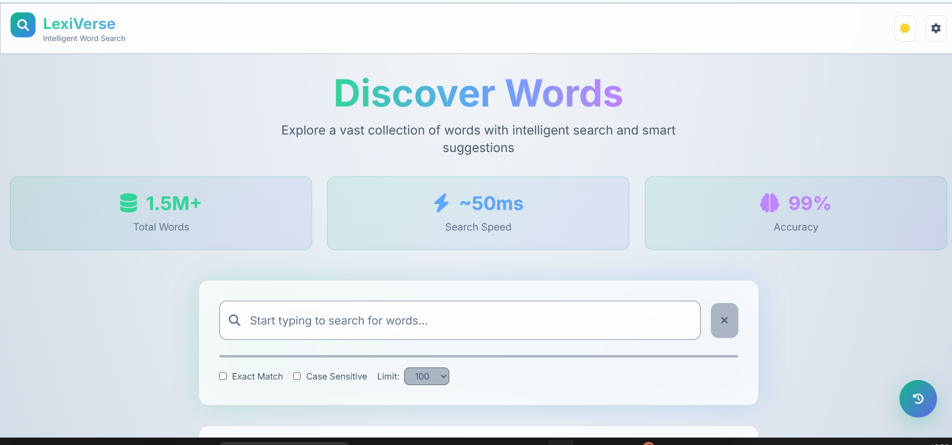 LexiVerse — High-Performance Browser-Based Search Engine